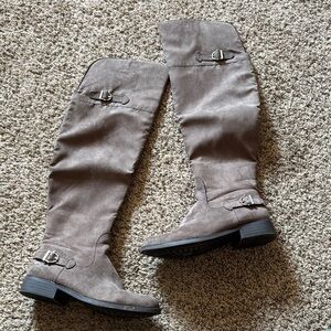 Stylish Women's Suede Knee High Boots